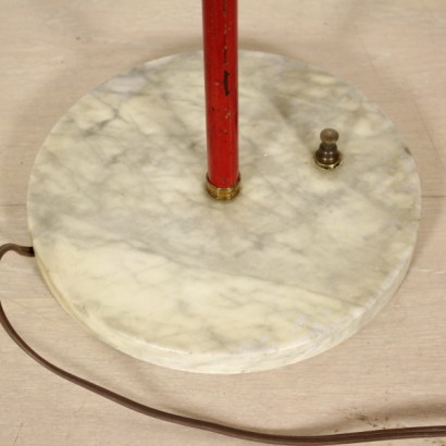 {* $ 0 $ *}, 50er-60er Jahre Lampe, 50er Jahre Lampe, 60er - Lampe, moderne Antiquitäten Lampe, Designerlampe, Jahrgang Lampe, Stehlampe, Stehlampe, flexible Lampe, Marmorsockel - Lampe, Sockel aus Marmor, Lampe mit flexiblen Teil