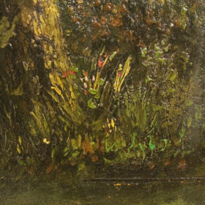 Waldlandschaft mit abbildung