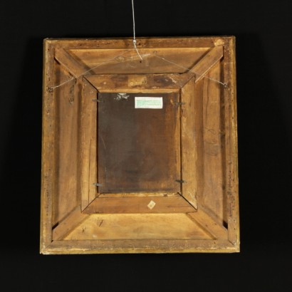 Waldlandschaft mit abbildung - rahmen