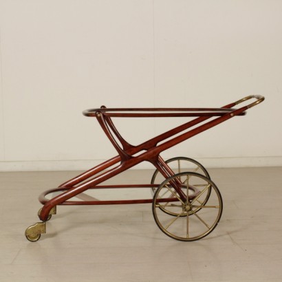 di mano in mano, carrello anni 50, anni 50, carrello di servizio, carrello di modernariato, carrello vintage, carrello in mogano, carrello da servizio di design, carrello di servizio di modernariato, carrello di servizio vintage