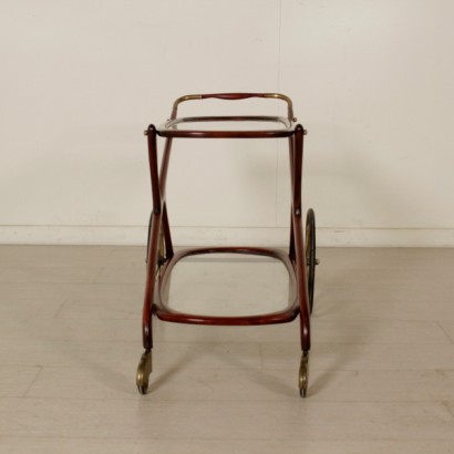 di mano in mano, carrello anni 50, anni 50, carrello di servizio, carrello di modernariato, carrello vintage, carrello in mogano, carrello da servizio di design, carrello di servizio di modernariato, carrello di servizio vintage