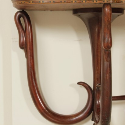 {* $ 0 $ *}, Konsolentisch aus den 50er, 50er Jahren, Vintage Konsole, moderne Konsole, Design Konsole, Wandkonsole, Mahagoni Konsole, Marmor Top Konsole, moderne Möbel, Vintage Möbel, moderne Möbel