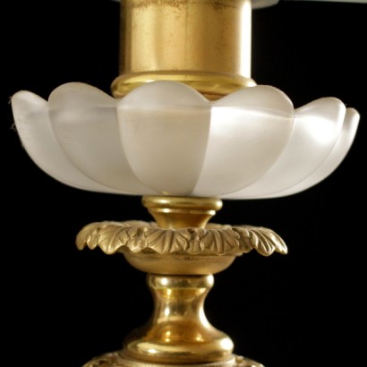 Lampen, Tischlampen, 900 Lampen, 900 Tischlampen, antike Lampen, antike Lampen, Messinglampen, opake Glaslampen, Messinglampenschirm Lampen, Lampen mit Lampenschirm, {* $ 0 $ *}