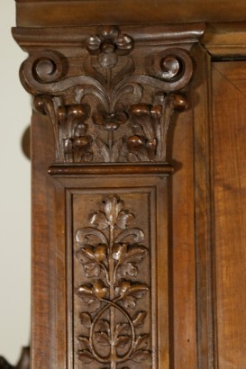 sideboard with showcase, big sideboard, big sideboard with showcase, sideboard with showcase in neo-renaissance style, sideboard with showcase 900, sideboard 900, # {* $ 0 $ *}, #credenzaaconvetrina, #grandecredenza, #grandecredenzaconvetrina, #convetrinastilene cupboard # credenza900, #vetrina sideboard900