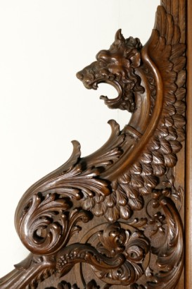 sideboard with showcase, big sideboard, big sideboard with showcase, sideboard with showcase in neo-renaissance style, sideboard with showcase 900, sideboard 900, # {* $ 0 $ *}, #credenzaaconvetrina, #grandecredenza, #grandecredenzaconvetrina, #convetrinastilene cupboard # credenza900, #vetrina sideboard900