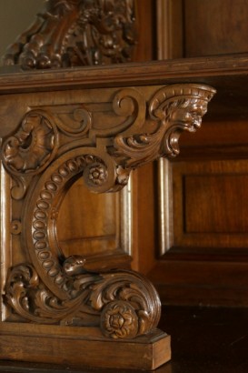 sideboard with showcase, big sideboard, big sideboard with showcase, sideboard with showcase in neo-renaissance style, sideboard with showcase 900, sideboard 900, # {* $ 0 $ *}, #credenzaaconvetrina, #grandecredenza, #grandecredenzaconvetrina, #convetrinastilene cupboard # credenza900, #vetrina sideboard900