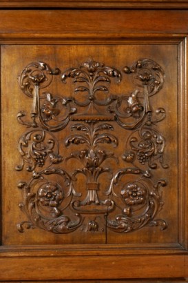 sideboard with showcase, big sideboard, big sideboard with showcase, sideboard with showcase in neo-renaissance style, sideboard with showcase 900, sideboard 900, # {* $ 0 $ *}, #credenzaaconvetrina, #grandecredenza, #grandecredenzaconvetrina, #convetrinastilene cupboard # credenza900, #vetrina sideboard900