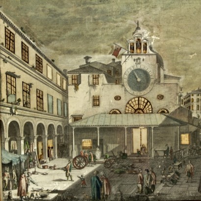 Blick optik von Piazza di Rialto in Venedig