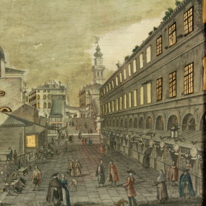 Blick optik von Piazza di Rialto in Venedig