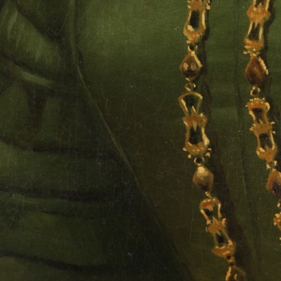 Portrait einer jungen frau mit halskette