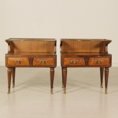 di mano in mano, comodini anni 50, comodini vintage, comodini di modernariato, vintage italiano, modernariato italiano, anni 50, coppia di comodini, coppia di comodini anni 50, mid-century modern, mid-century modern furniture