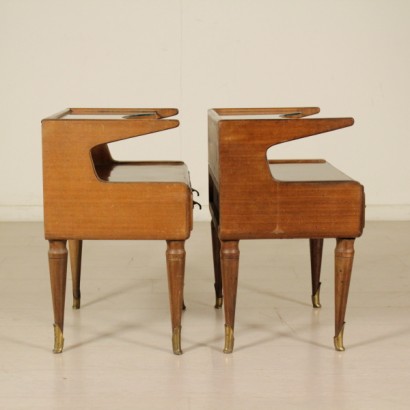 di mano in mano, comodini anni 50, comodini vintage, comodini di modernariato, vintage italiano, modernariato italiano, anni 50, coppia di comodini, coppia di comodini anni 50, mid-century modern, mid-century modern furniture