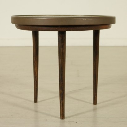 di mano in mano, tavolino anni 50, tavolino vintage, tavolino di modernariato, tavolino piccolo, tavolino in ottone, tavolino ricoperto