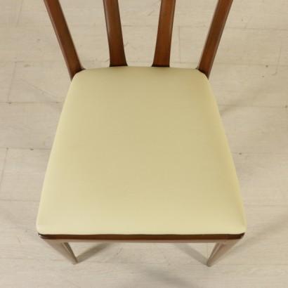 di mano in mano, sedie, sedie anni 50, anni 50, sedie vintage, sedie di modernariato, sedie in faggio, vintage italiano, modernariato italiano, rivestimento in similpelle, rivestimento in finta pelle