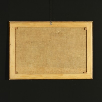 Stillleben mit obst, gemüse, musikalisches instrument, in gestalt und architektur - rahmen