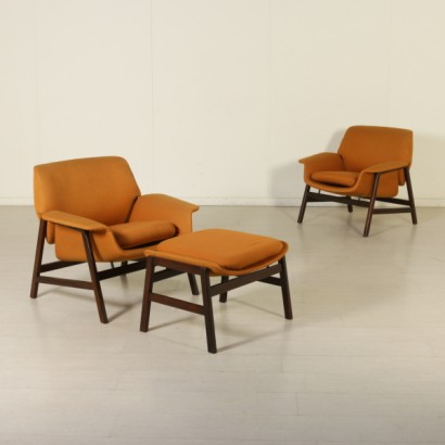 Armchairs by Gianfranco Frattini
