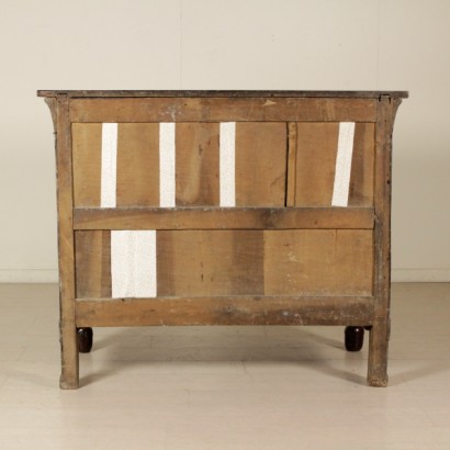 Cassettone in noce - schienale