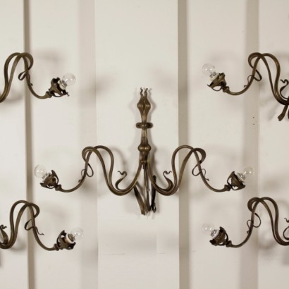 Group of Five Appliques Vintage Italy