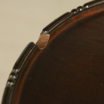 Servomuto in mogano e noce - particolare