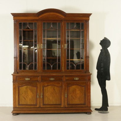 di mano in mano, libreria con alzata, libreria antica, libreria antiquariato, libreria di antiquariato, libreria in mogano, libreria inglese, libreria inghilterra, libreria 900, libreria metà 900