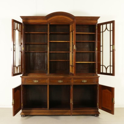 di mano in mano, libreria con alzata, libreria antica, libreria antiquariato, libreria di antiquariato, libreria in mogano, libreria inglese, libreria inghilterra, libreria 900, libreria metà 900