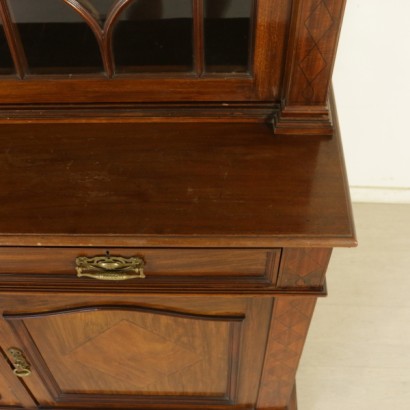 di mano in mano, libreria con alzata, libreria antica, libreria antiquariato, libreria di antiquariato, libreria in mogano, libreria inglese, libreria inghilterra, libreria 900, libreria metà 900