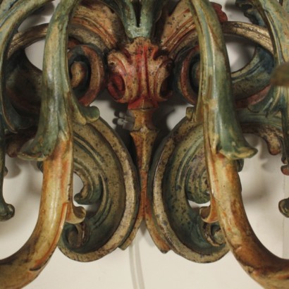 {* $ 0 $ *}, decorated wall light, antique wall light, antique wall light, antique wall light, lacquered wood wall light, 900 wall light, mid 900 wall light