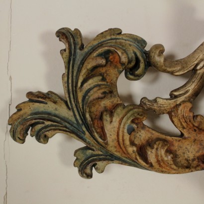 {* $ 0 $ *}, decorated wall light, antique wall light, antique wall light, antique wall light, lacquered wood wall light, 900 wall light, mid 900 wall light