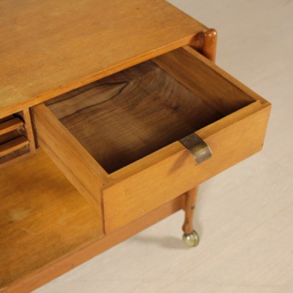 {* $ 0 $ *}, 60's coffee table, 60's, center table, coffee table with drawers, vintage coffee table, modern antiques coffee table, pull-out table, pull-out shelves, Italian vintage, Italian modern antiques, modern antiques coffee table