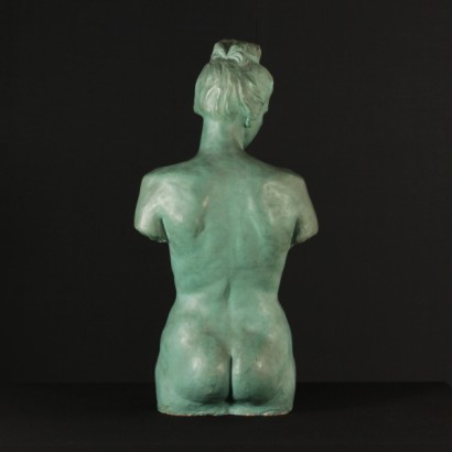 {* $ 0 $ *}, busto de mujer, busto de mujer grande, busto de mujer 900, busto de mujer de terracota, busto de tamaño natural, busto de mujer de tamaño natural, busto de 800, busto de finales del siglo XIX, busto de terracota teñida, terracota teñida, mujer desnuda