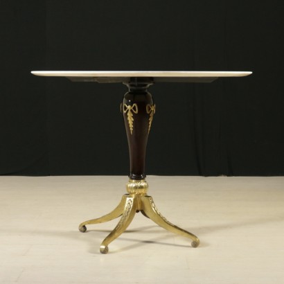 di mano in mano, tavolo anni 60, anni 60, tavolo in faggio, piano in marmo, tavolo in marmo, tavolo vintage, tavolo modernariato, tavolo di modernariato, vintage italiano, modernariato italiano