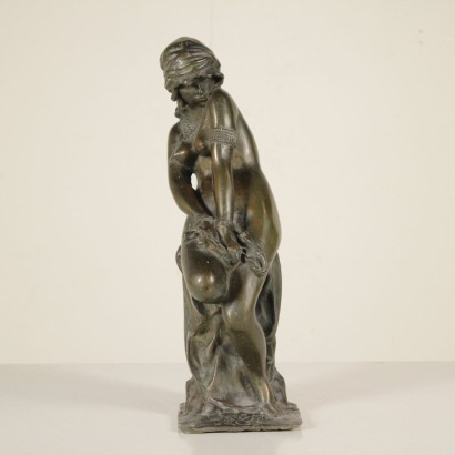 di mano in mano, schiava in catene, scultura in bronzo, scultura bronzea, scultura antiquariato, scultura antica, scultura europa, scultura 900