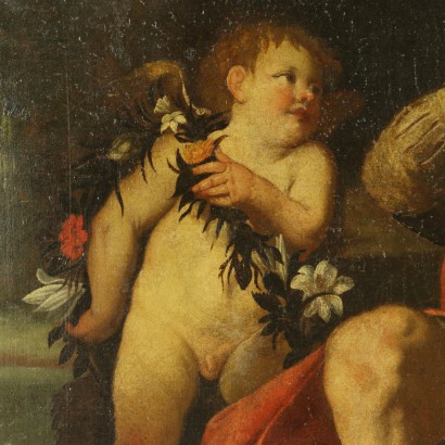 Domenico Fiasella (ambito di), Rinaldo e Armida - particolare