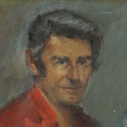 Ritratto di un amico di Edoardo Krumm - particolare