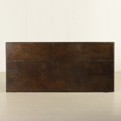 di mano in mano, tavolo gambe troncopiramidali, tavolo fascia con greca, tavolo piano con cornice, tavolo neoclassico, tavolo 900, tavolo italia, tavolo noce