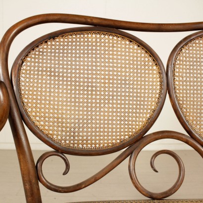 {* $ 0 $ *}, sofá thonet, sofá de tres plazas, sofá de haya, sofá con dosel, sofá del siglo XX, sofá 900, sofá austriaco