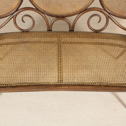 {* $ 0 $ *}, sofá thonet, sofá de tres plazas, sofá de haya, sofá con dosel, sofá del siglo XX, sofá 900, sofá austriaco