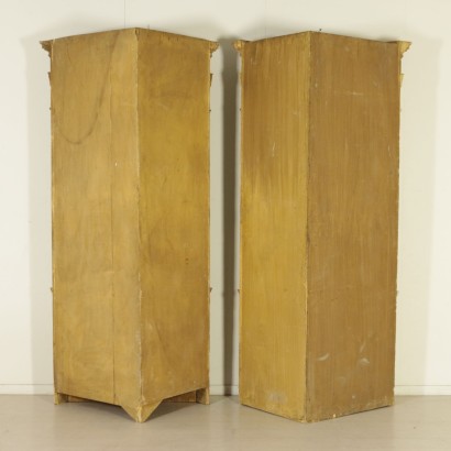 di mano in mano, angoliere decorate, coppia di angoliere, coppia di angoliere decorate, angoliere antiche, angoliere antiquariato, angoliere 600