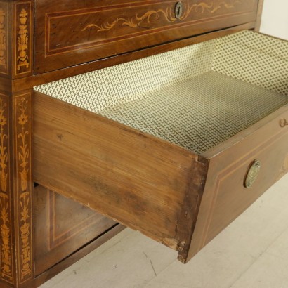 Kommode Klassizismus mit intarsien - detail