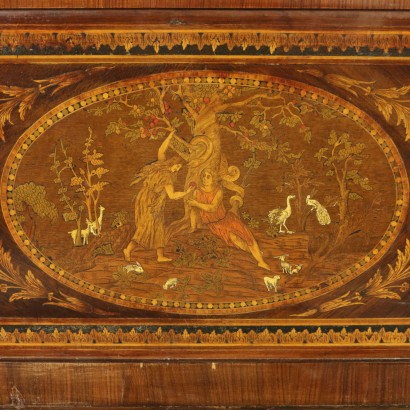 di mano in mano, letto in stile neoclassico, letto neoclassico, letto matrimoniale, letto antico, letto antiquariato, letto 900, lecco intarsiato, letto di antiquariato, letto matrimoniale antico, letto matrimoniale di antiquariato