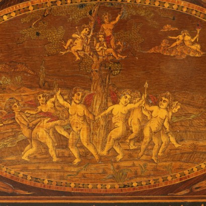 di mano in mano, letto in stile neoclassico, letto neoclassico, letto matrimoniale, letto antico, letto antiquariato, letto 900, lecco intarsiato, letto di antiquariato, letto matrimoniale antico, letto matrimoniale di antiquariato