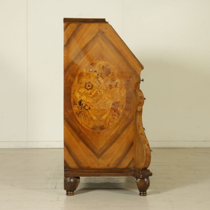 di mano in mano, ribalta in stile olandese, ribalta olandese, ribalta con cassetti, ribalta con vano, ribalta intarsiata, ribalta decorata, ribalta 900, ribalta antica, ribalta antiquariato, ribalta di antiquariato