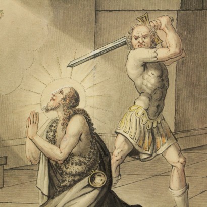 arte, Arte italiano, Pintura italiana del siglo XIX, Dibujos de Giovanni Antonio Sasso, Episodios de la vida de Juan Bautista, Giovanni Antonio Sasso, Giovanni Antonio Sasso, Giovanni Antonio Sasso, Giovanni Antonio Sasso