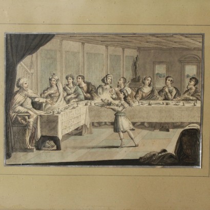 arte, Arte italiano, Pintura italiana del siglo XIX, Dibujos de Giovanni Antonio Sasso, Episodios de la vida de Juan Bautista, Giovanni Antonio Sasso, Giovanni Antonio Sasso, Giovanni Antonio Sasso, Giovanni Antonio Sasso