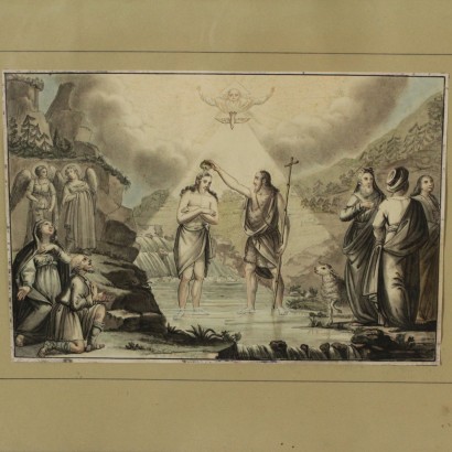 arte, Arte italiano, Pintura italiana del siglo XIX, Dibujos de Giovanni Antonio Sasso, Episodios de la vida de Juan Bautista, Giovanni Antonio Sasso, Giovanni Antonio Sasso, Giovanni Antonio Sasso, Giovanni Antonio Sasso