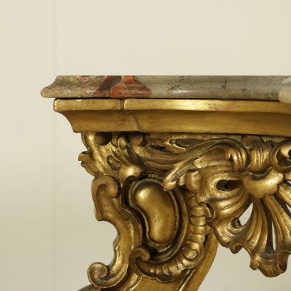 {* $ 0 $ *}, antiques, 20th century workshop, antique, style console, antique console, antique console, 900 console, 900 style console, mid-900 console, gilded wood console