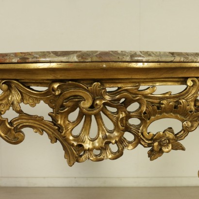 {* $ 0 $ *}, antiques, 20th century workshop, antique, style console, antique console, antique console, 900 console, 900 style console, mid-900 console, gilded wood console