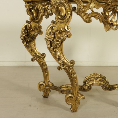 {* $ 0 $ *}, antiques, 20th century workshop, antique, style console, antique console, antique console, 900 console, 900 style console, mid-900 console, gilded wood console