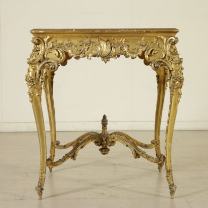 Tavolino dorato in stile
