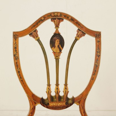 Coppia sedie decorate